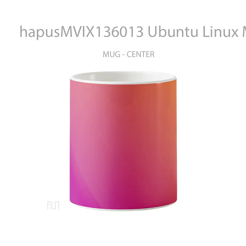 Mug Ubuntu Linux Minimalism Gelas Keramik Unik