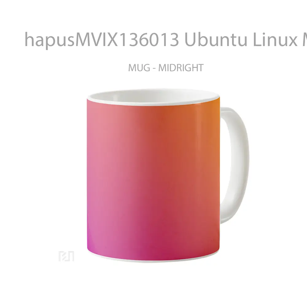 Mug Ubuntu Linux Minimalism Gelas Keramik Unik - All-side / Desain