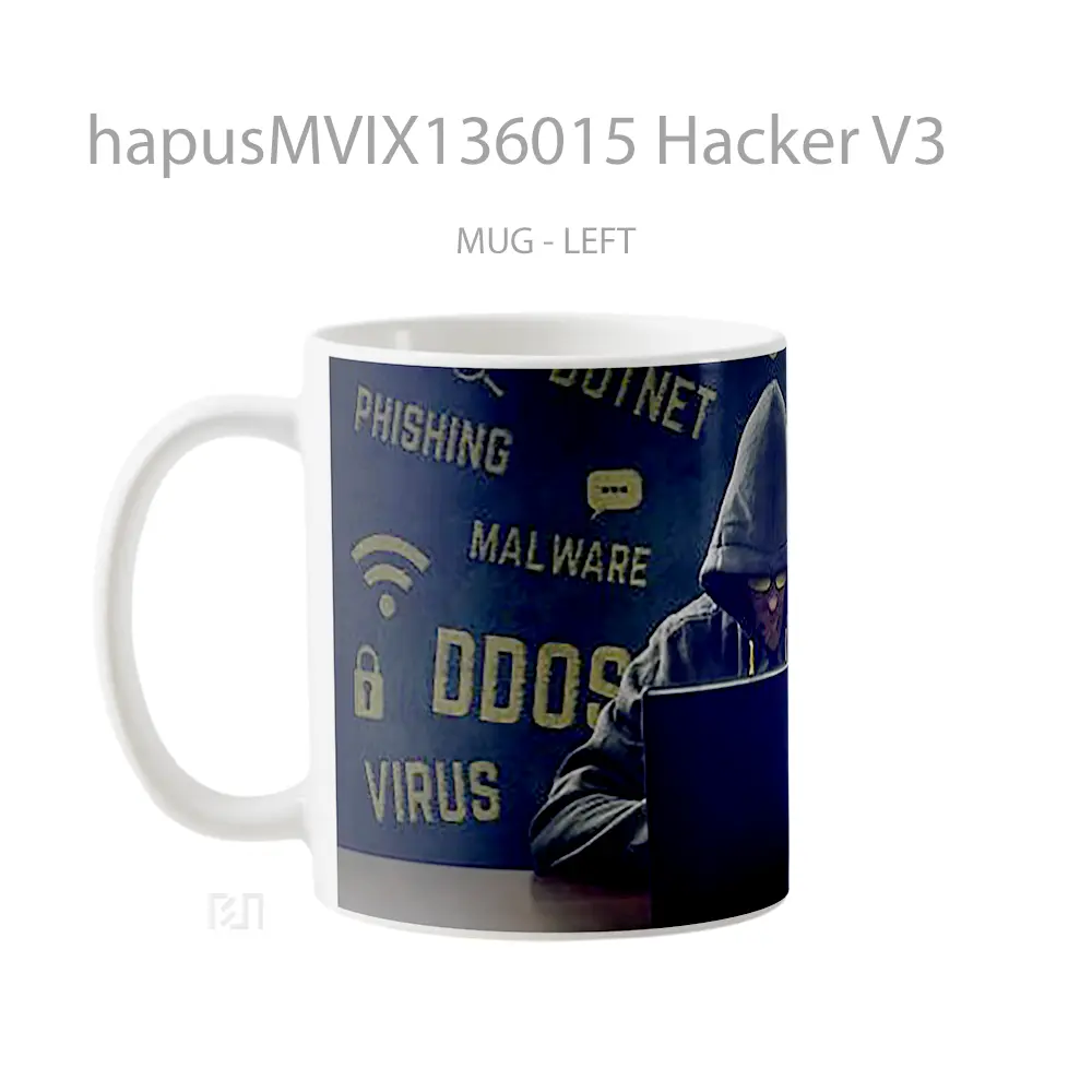 Mug Hacker V3 Gelas Keramik Unik - All-side / Desain