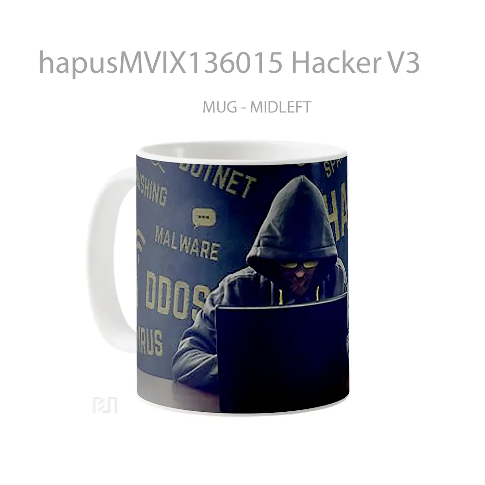 Mug Hacker V3 Gelas Keramik Unik - All-side / Desain