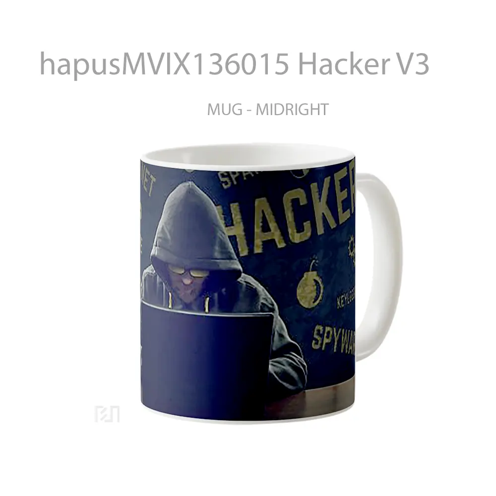 Mug Hacker V3 Gelas Keramik Unik - All-side / Desain