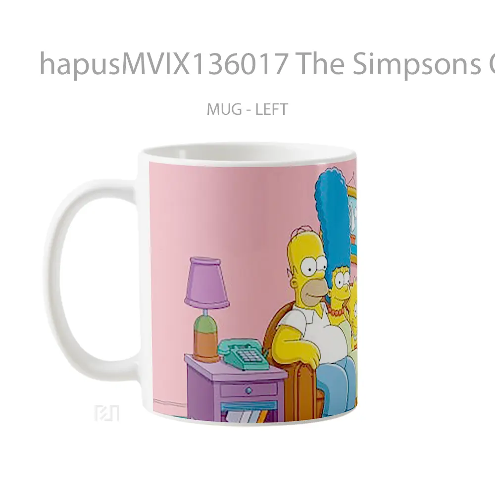 Mug The Simpsons Original Gelas Keramik Unik - All-side / Desain