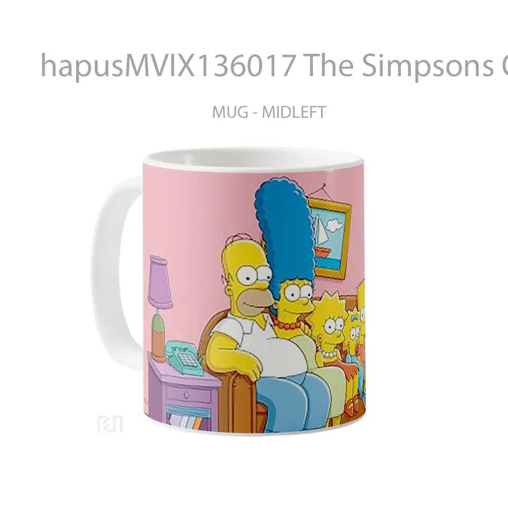 Mug The Simpsons Original Gelas Keramik Unik - All-side / Desain