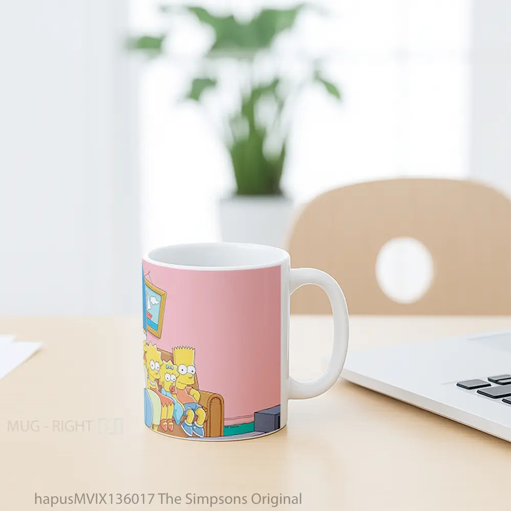 Mug The Simpsons Original Gelas Keramik Unik - All-side / Desain