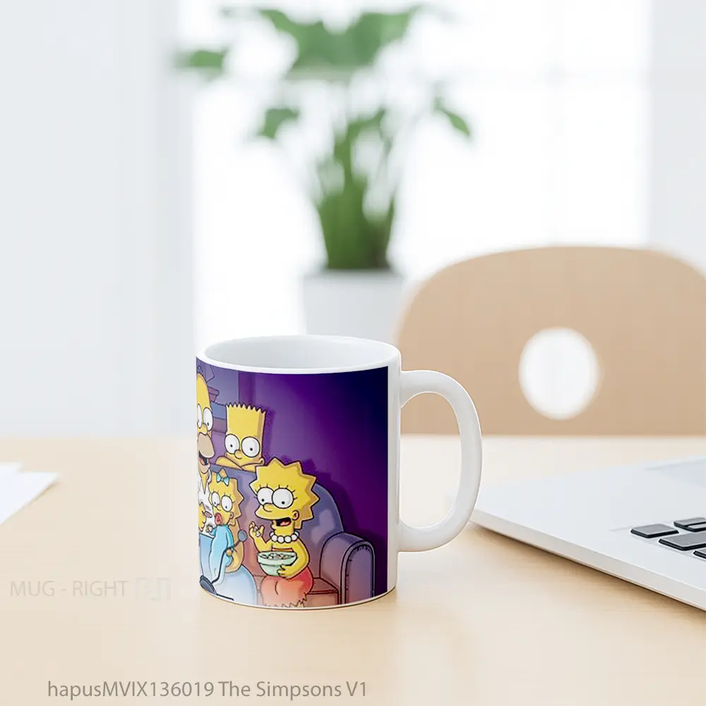 Mug The Simpsons V1 Gelas Keramik Unik - All-side / Desain