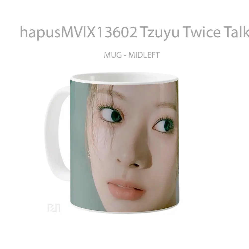 Mug Tzuyu Twice Talk That Talk V2 Gelas Keramik Unik - All-side / Desain