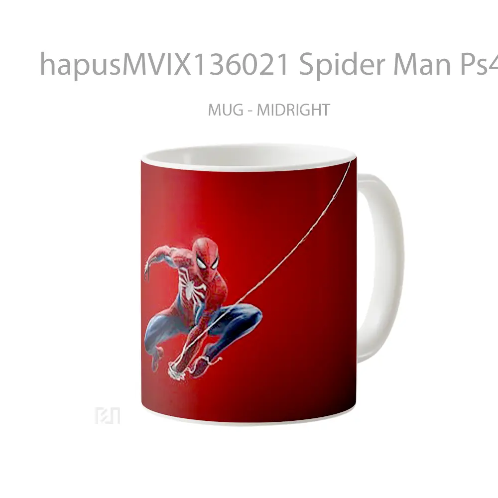 Mug Spider Man Ps4 V2 Gelas Superhero - All-side / Desain