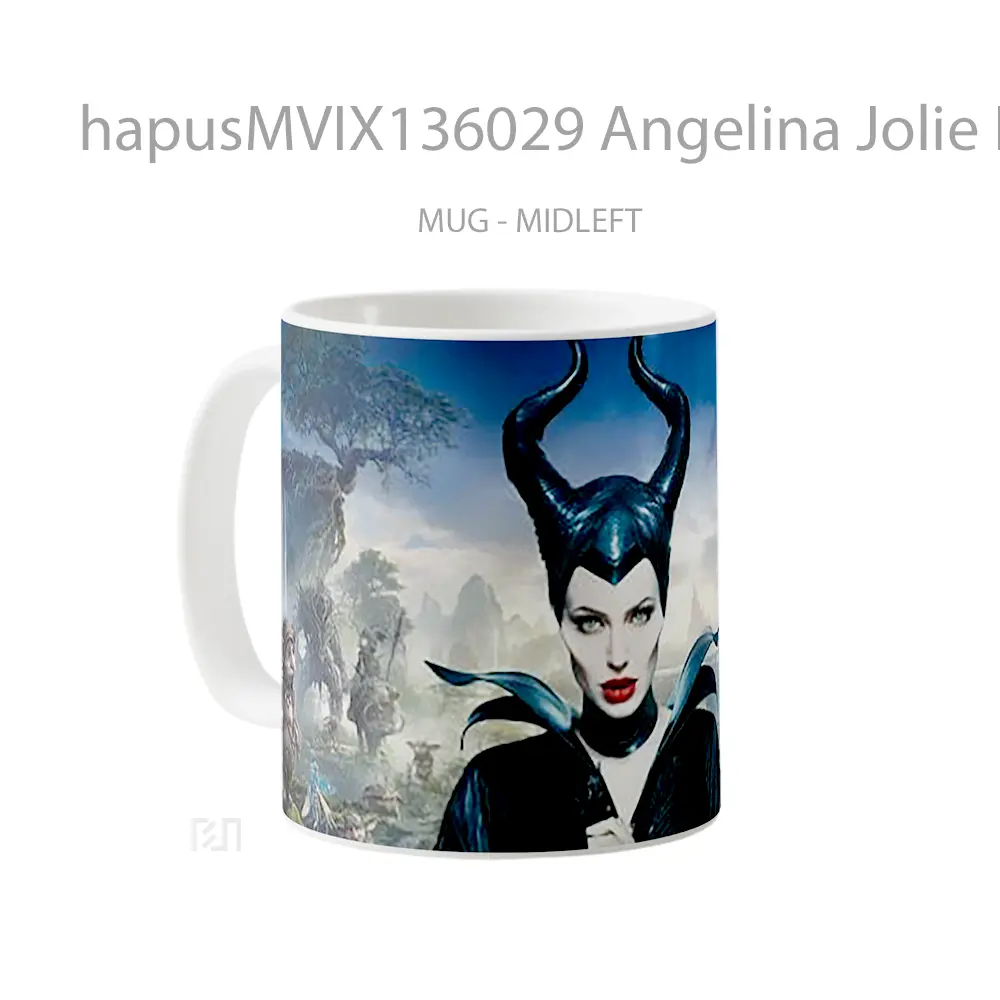 Mug Angelina Jolie In Malefica Gelas Selebriti - All-side / Desain