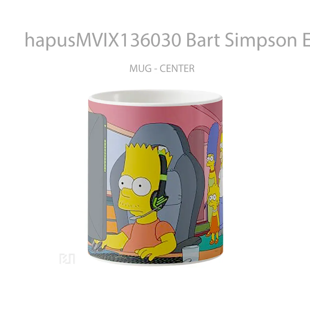 Mug Bart Simpson Esports Gaming Gelas Kartun