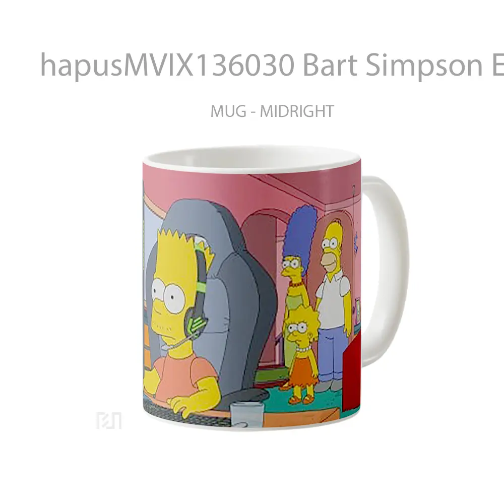 Mug Bart Simpson Esports Gaming Gelas Kartun - All-side / Desain