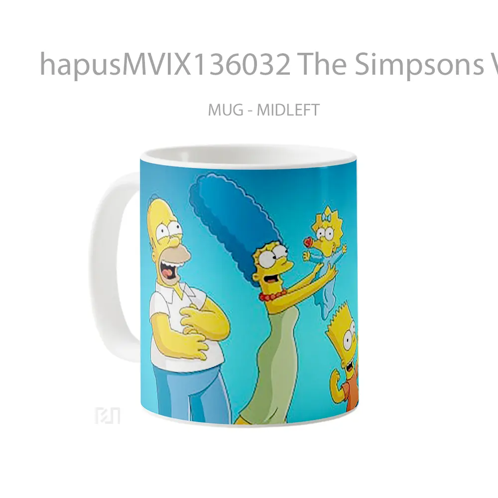 Mug The Simpsons V3 Gelas Keramik Unik - All-side / Desain
