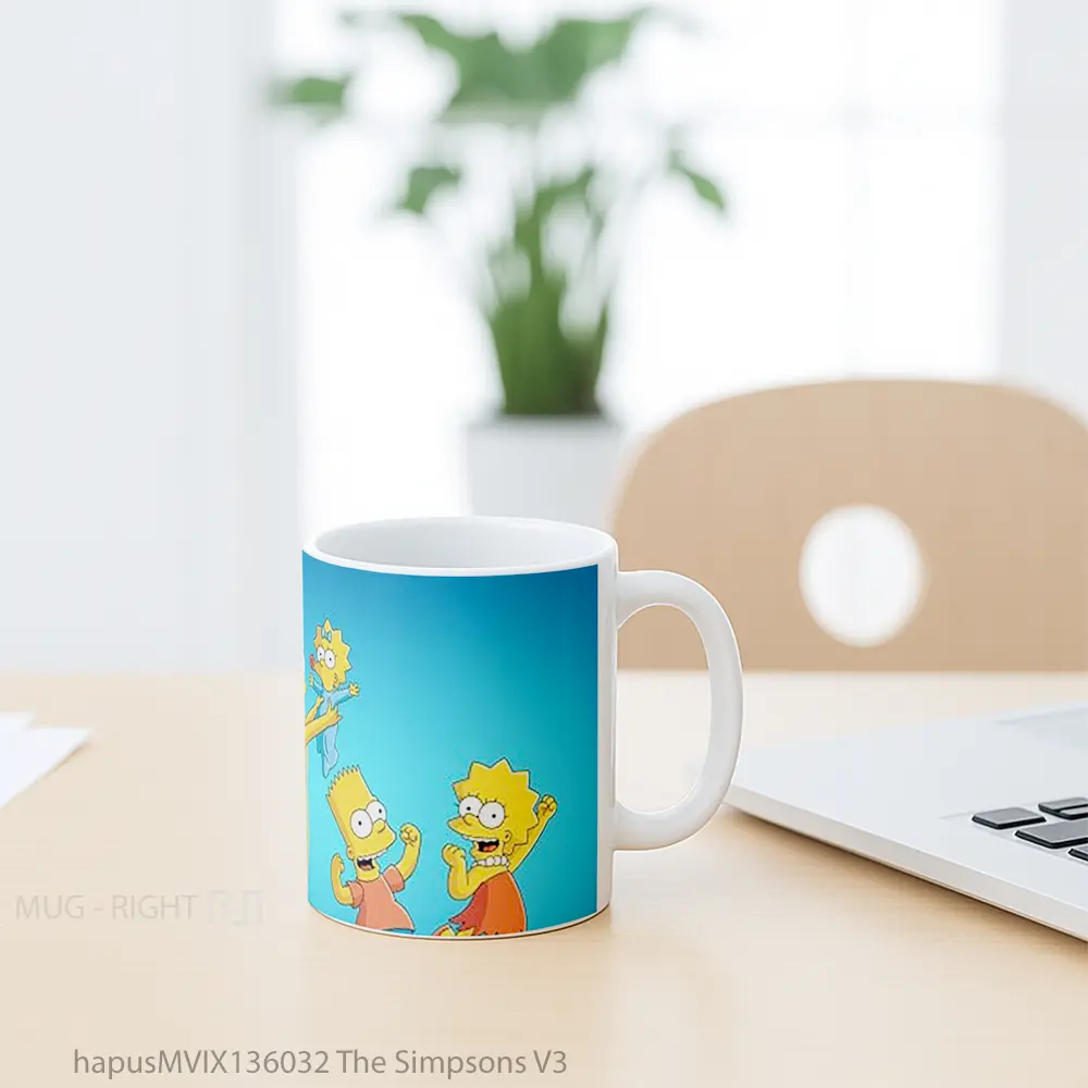 Mug The Simpsons V3 Gelas Keramik Unik - All-side / Desain