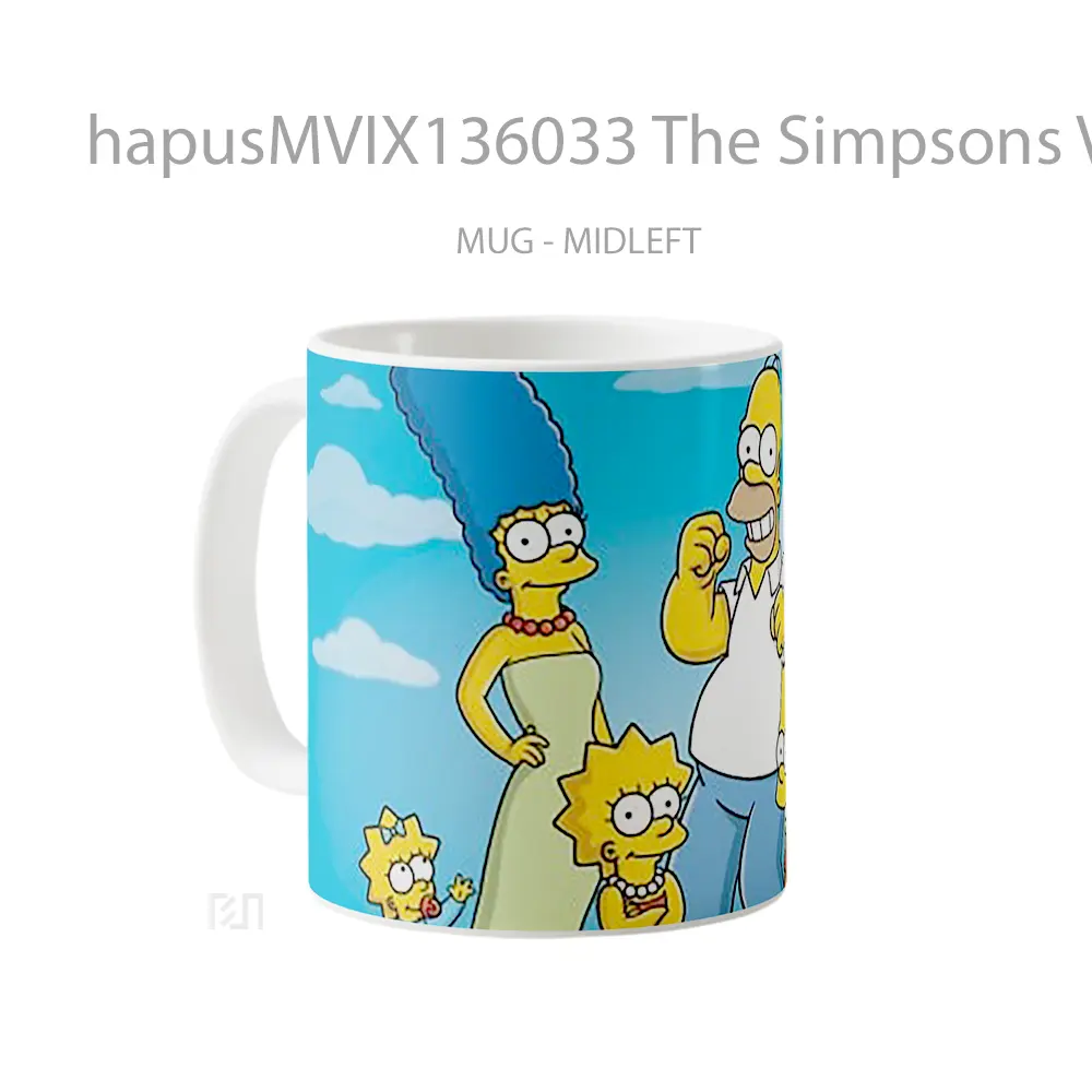 Mug The Simpsons V4 Gelas Keramik Unik - All-side / Desain