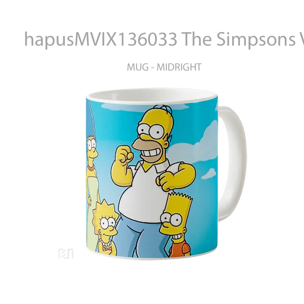 Mug The Simpsons V4 Gelas Keramik Unik - All-side / Desain