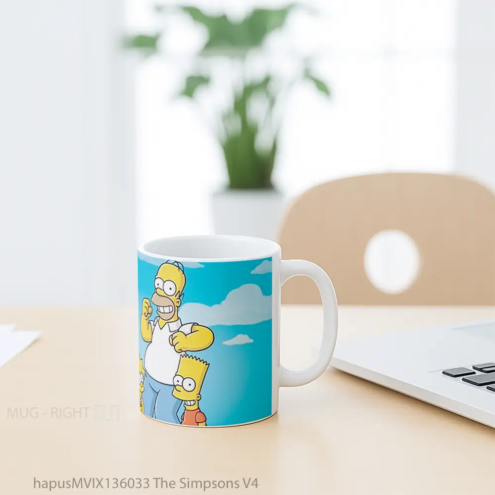 Mug The Simpsons V4 Gelas Keramik Unik - All-side / Desain