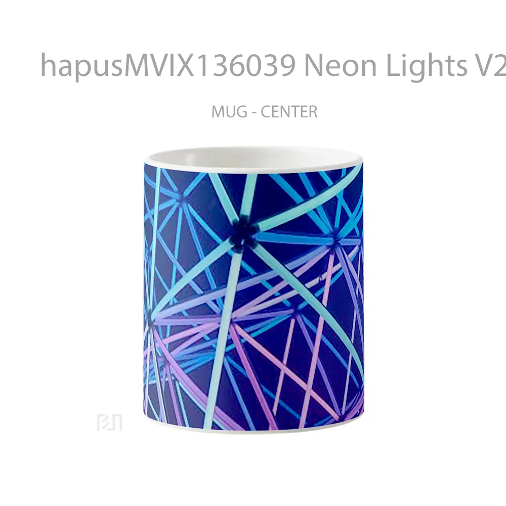 Mug Neon Lights V2 Gelas Keramik Unik