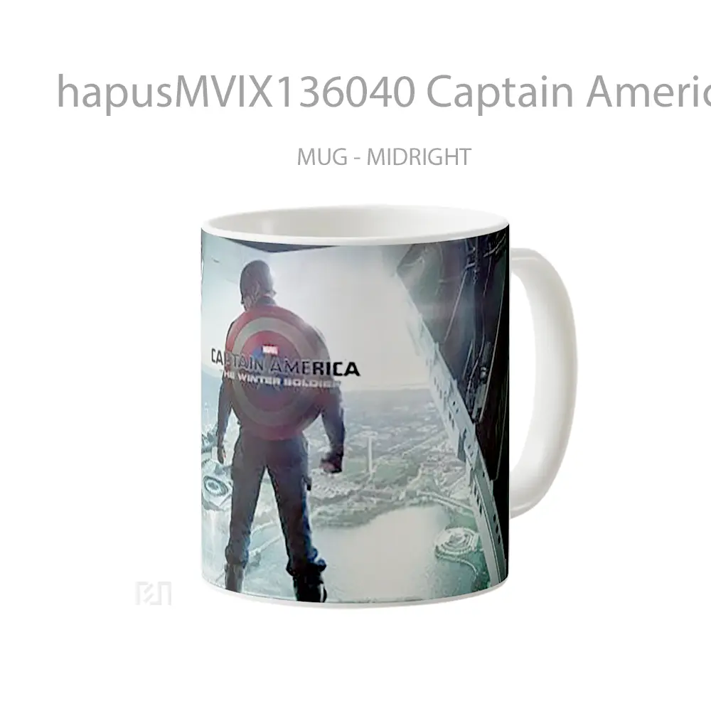 Mug Captain America The Winter Soldier Gelas Superhero - All-side / Desain