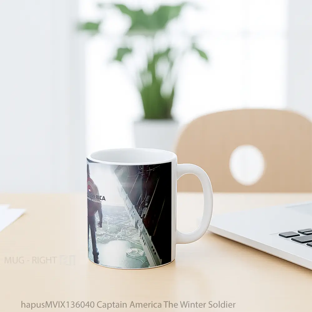 Mug Captain America The Winter Soldier Gelas Superhero - All-side / Desain