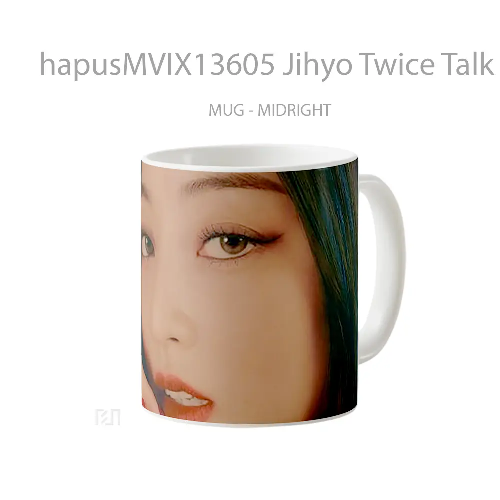 Mug Jihyo Twice Talk That Talk V2 Gelas Keramik Unik - All-side / Desain