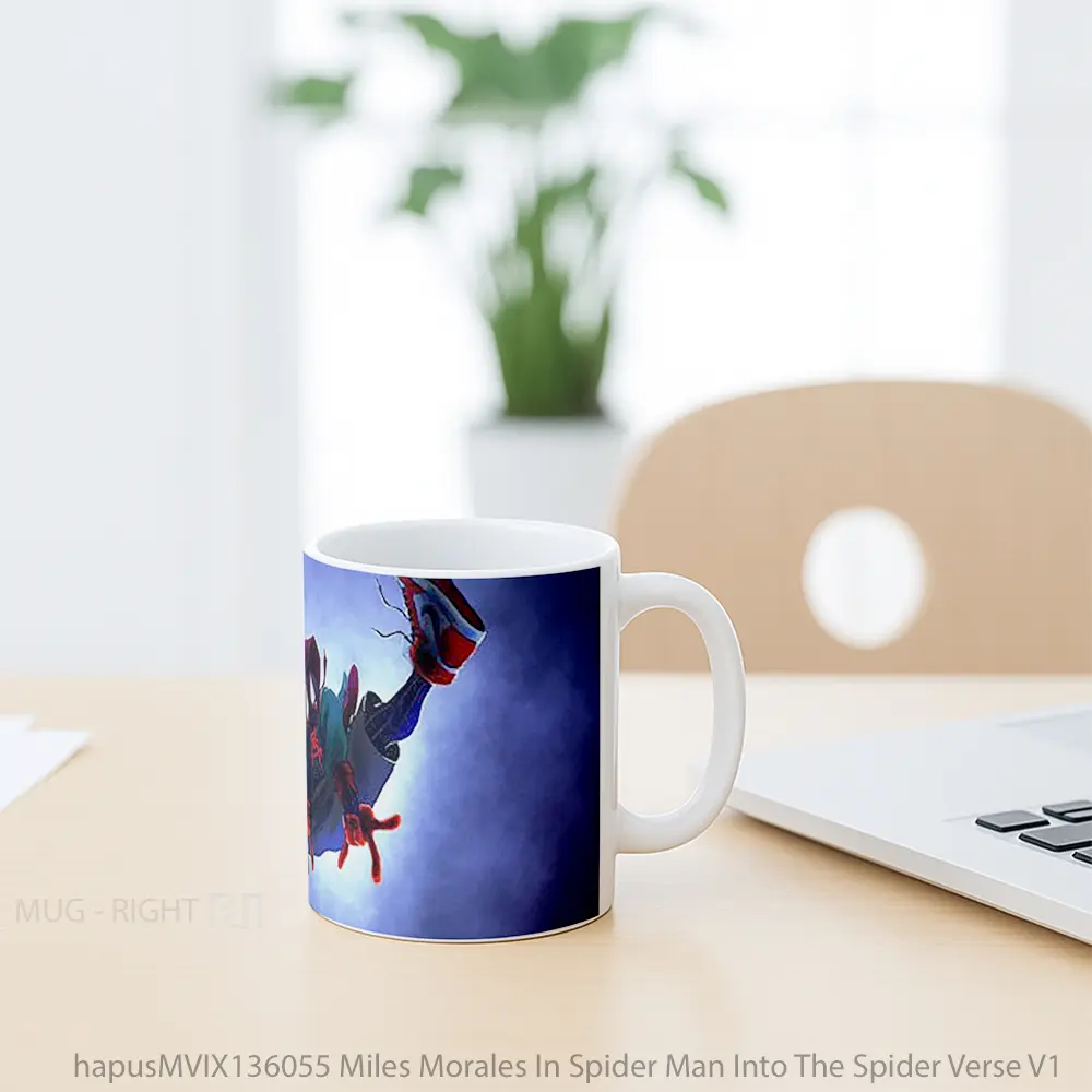Mug Miles Morales In Spider Man Into The Spider Verse V1 Gelas Superhero - All-side / Desain