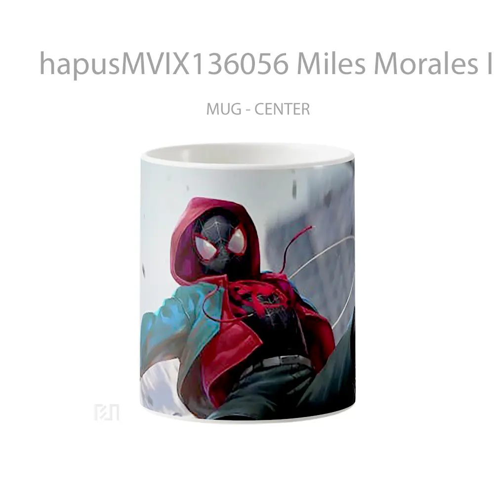 Mug Miles Morales In Spider Man Into The Spider Verse V2 Gelas Superhero