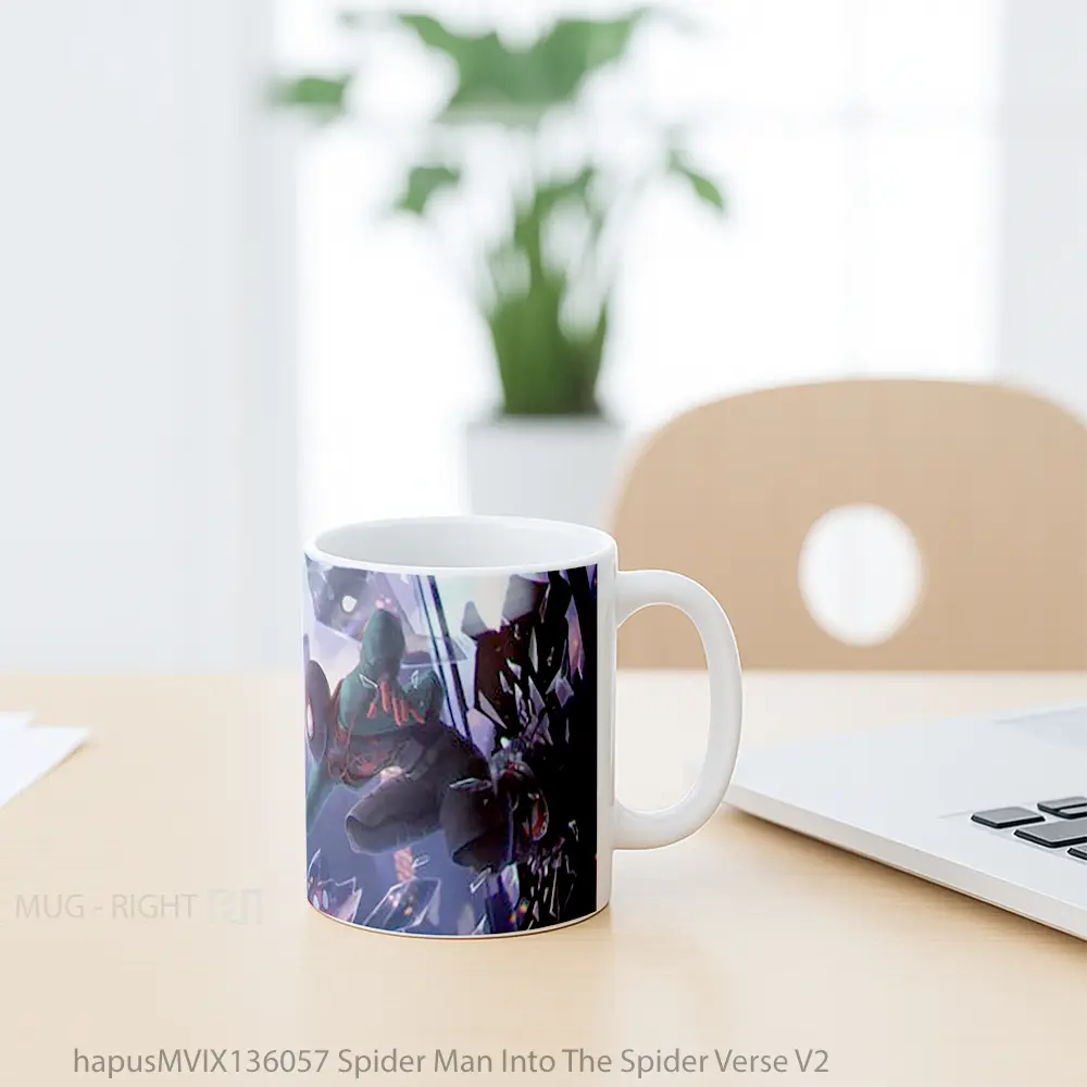 Mug Spider Man Into The Spider Verse V2 Gelas Superhero - All-side / Desain