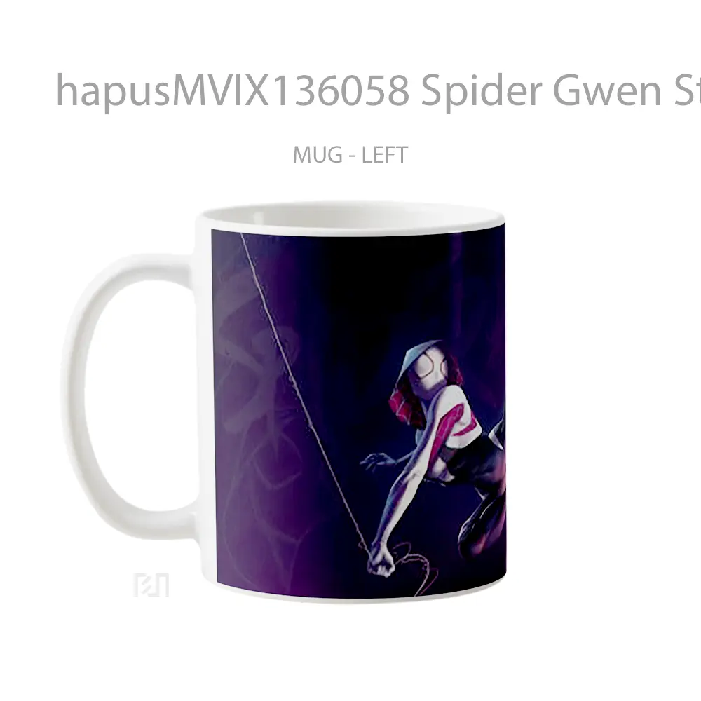 Mug Spider Gwen Stacy In Spider Man Into The Spider Verse V1 Gelas Superhero - All-side / Desain