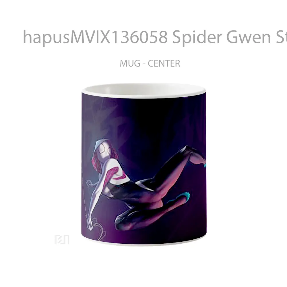 Mug Spider Gwen Stacy In Spider Man Into The Spider Verse V1 Gelas Superhero