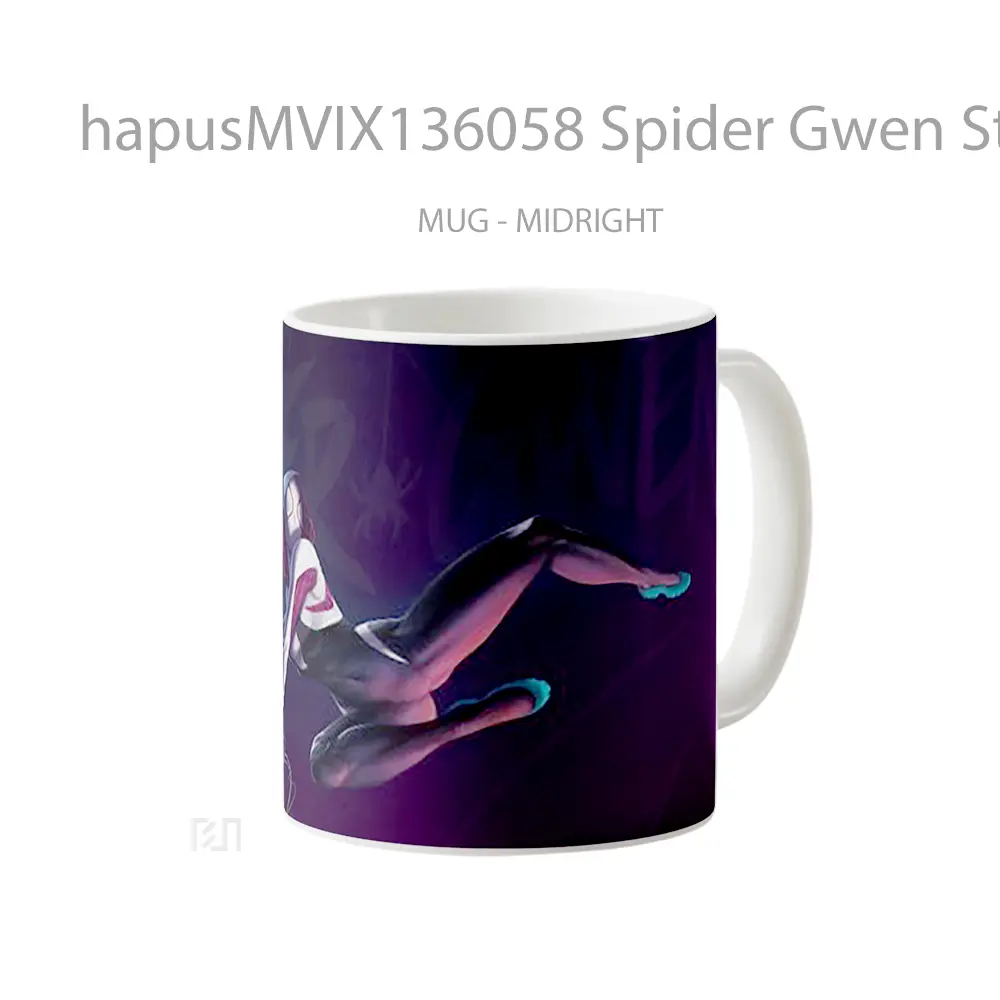 Mug Spider Gwen Stacy In Spider Man Into The Spider Verse V1 Gelas Superhero - All-side / Desain