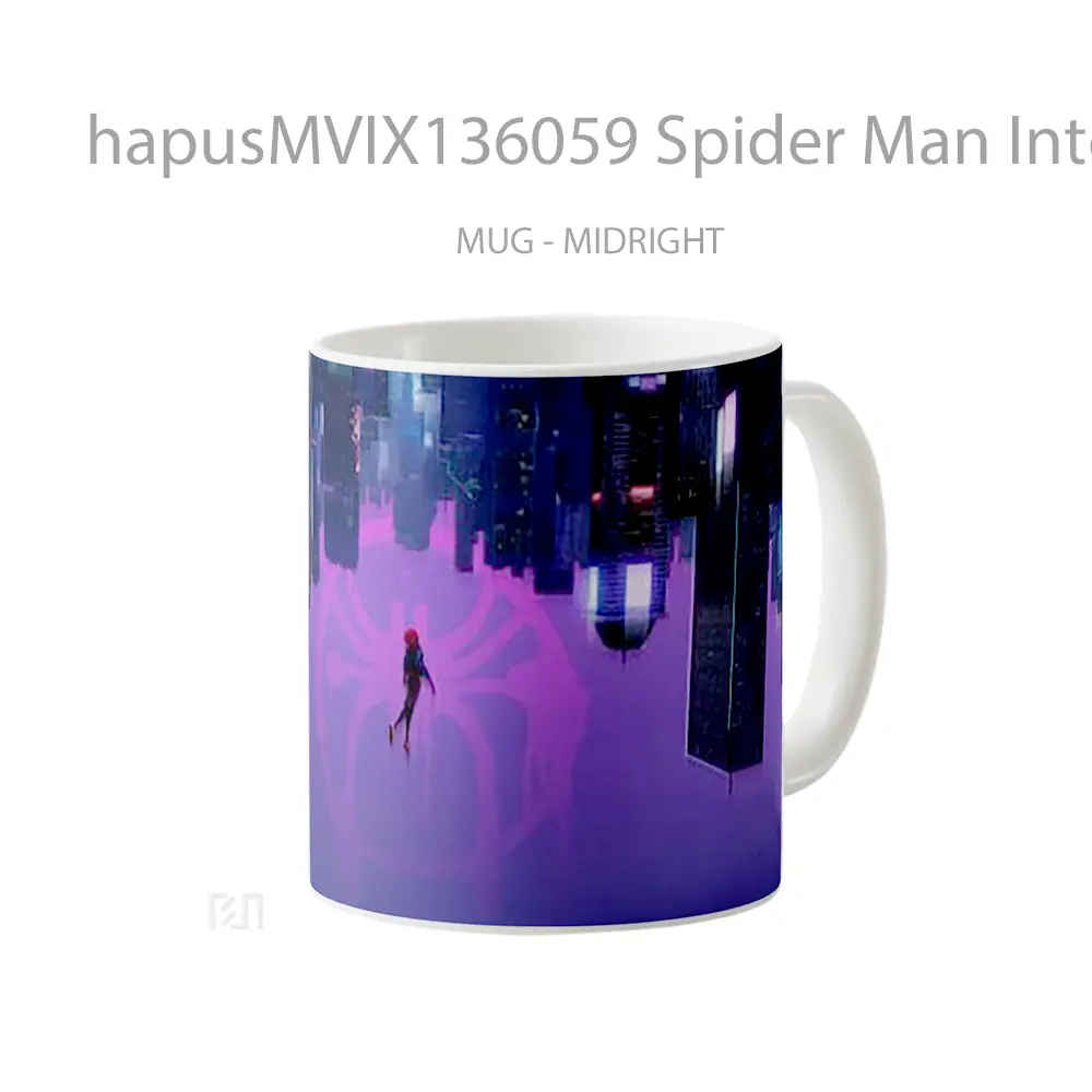 Mug Spider Man Into The Spider Verse V3 Gelas Superhero - All-side / Desain