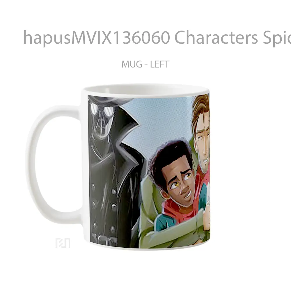 Mug Characters Spider Man Into The Spider Verse V1 Gelas Superhero - All-side / Desain