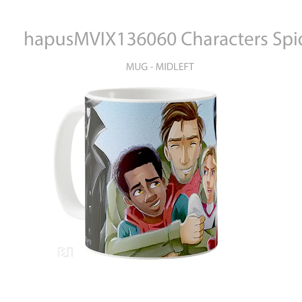 Mug Characters Spider Man Into The Spider Verse V1 Gelas Superhero - All-side / Desain