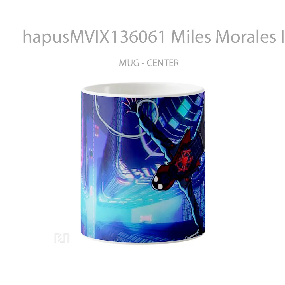 Mug Miles Morales In Spider Man Into The Spider Verse V3 Gelas Superhero