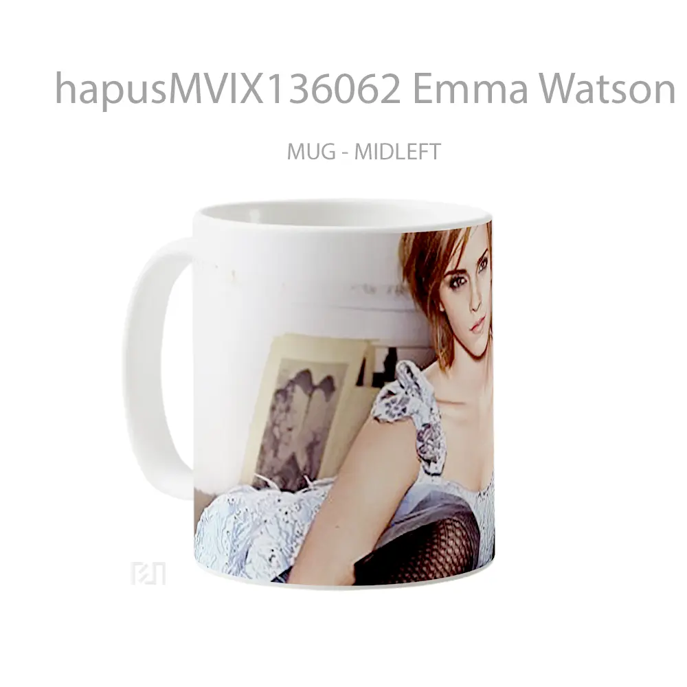 Mug Emma Watson 2 Gelas Selebriti - All-side / Desain
