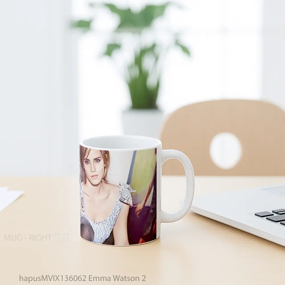 Mug Emma Watson 2 Gelas Selebriti - All-side / Desain