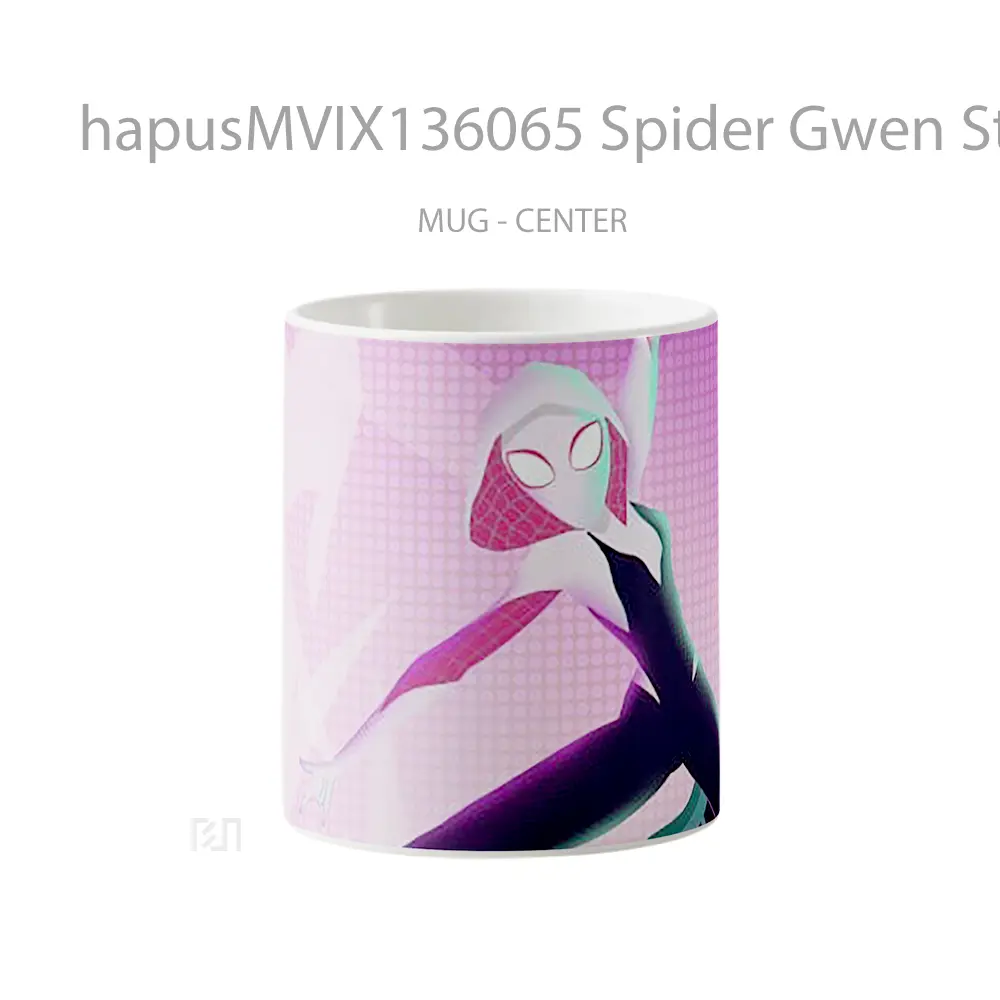 Mug Spider Gwen Stacy In Spider Man Into The Spider Verse V3 Gelas Superhero