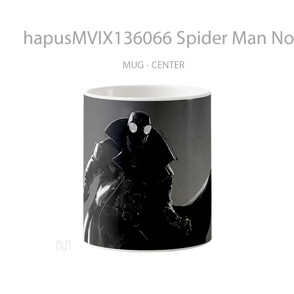 Mug Spider Man Noir In Spider Man Into The Spider Verse Gelas Superhero
