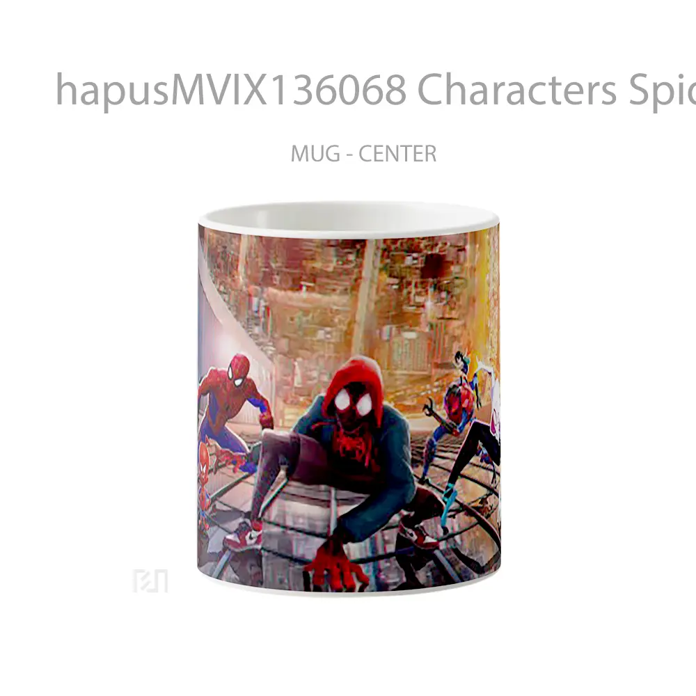 Mug Characters Spider Man Into The Spider Verse V3 Gelas Superhero