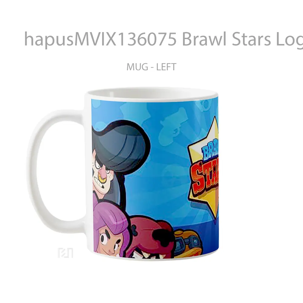Mug Brawl Stars Logo And Characters Gelas Astronomi - All-side / Desain