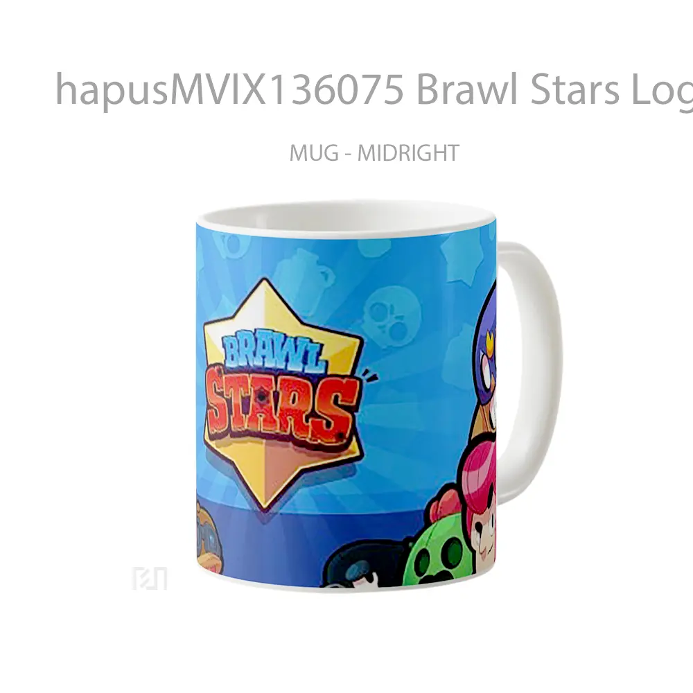Mug Brawl Stars Logo And Characters Gelas Astronomi - All-side / Desain