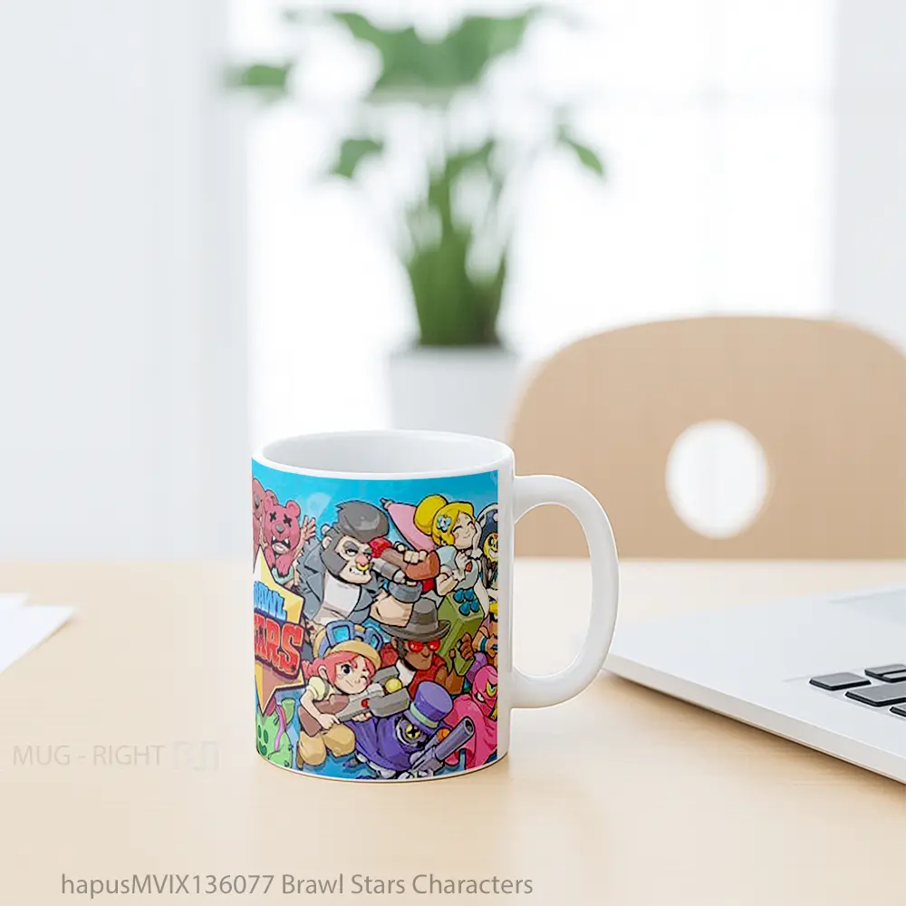 Mug Brawl Stars Characters Gelas Astronomi - All-side / Desain