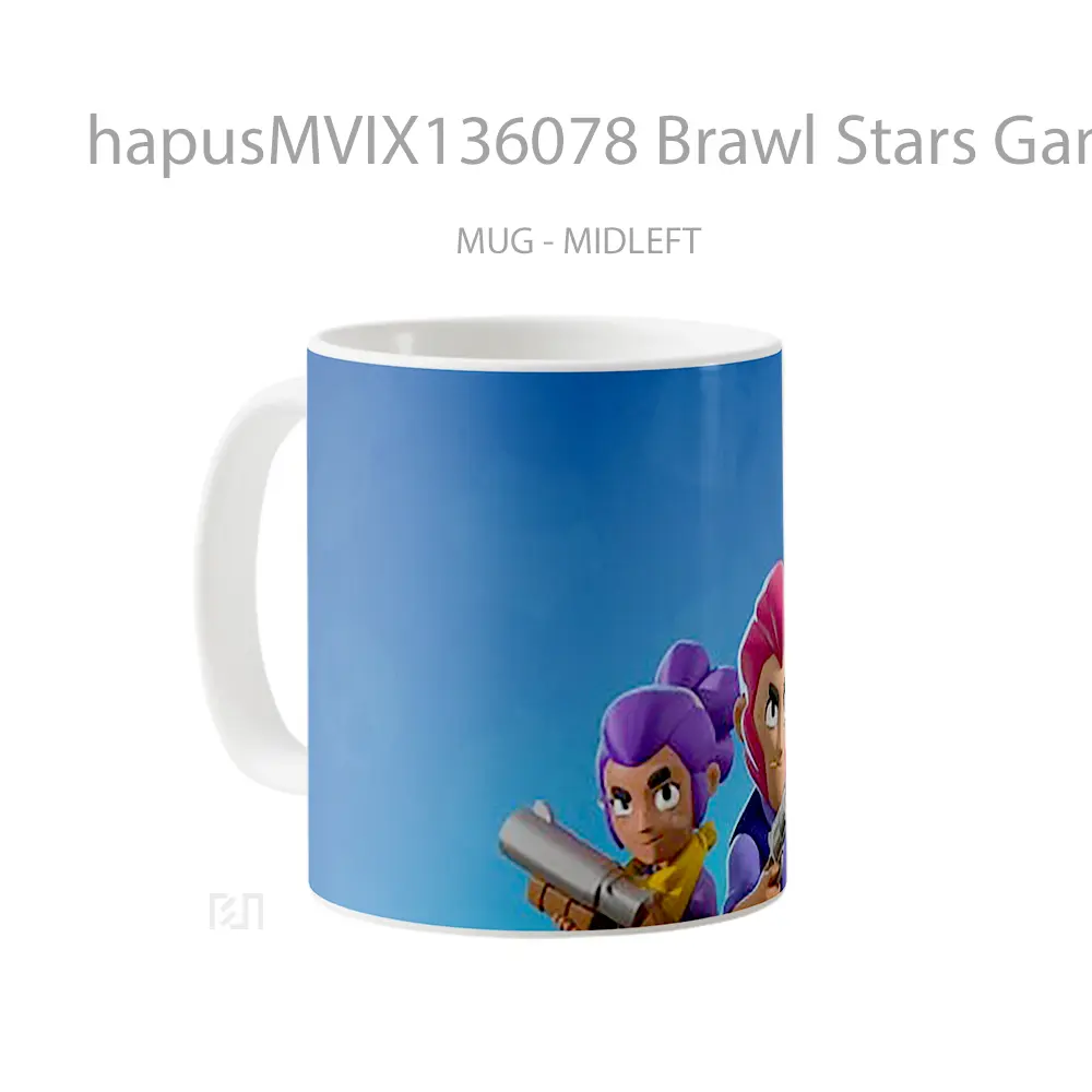 Mug Brawl Stars Game V2 Cangkir Gamer - All-side / Desain