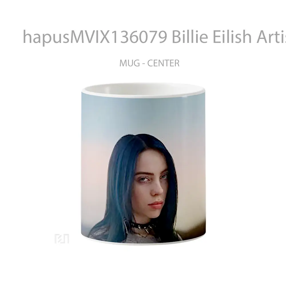 Mug Billie Eilish Artistic Gelas Selebriti