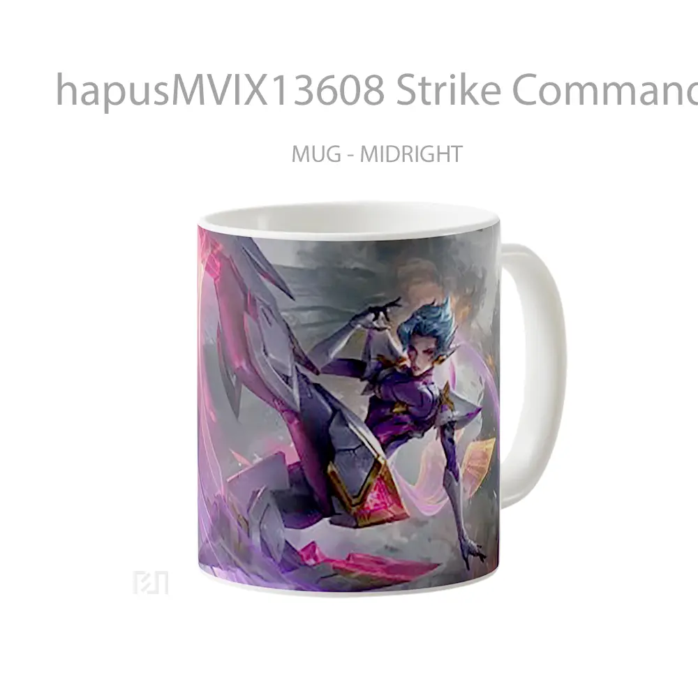 Mug Strike Commander Camille Skin League Of Legends Cangkir Gamer - All-side / Desain