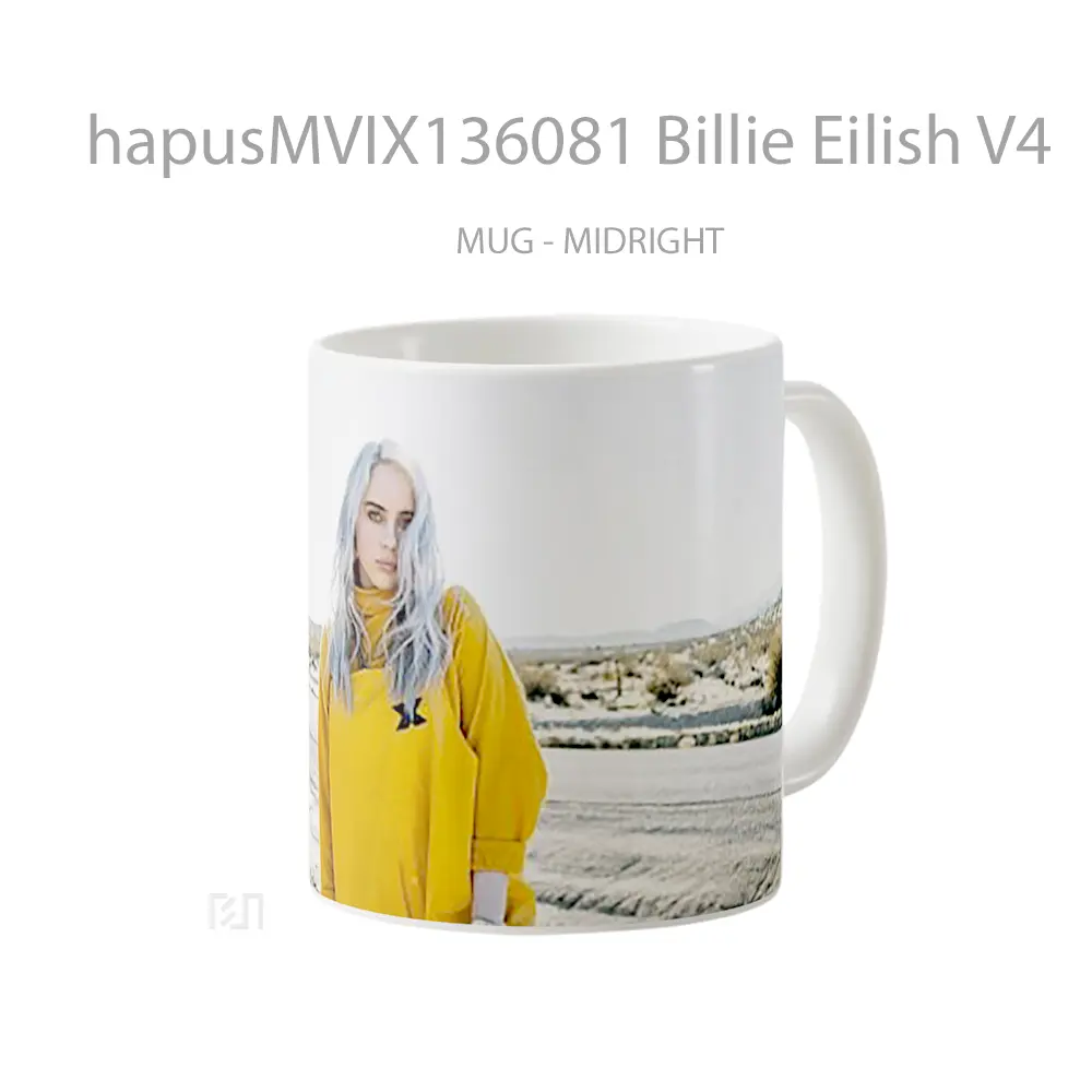 Mug Billie Eilish V4 Gelas Selebriti - All-side / Desain