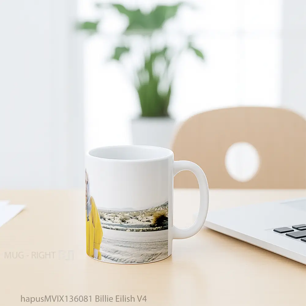 Mug Billie Eilish V4 Gelas Selebriti - All-side / Desain