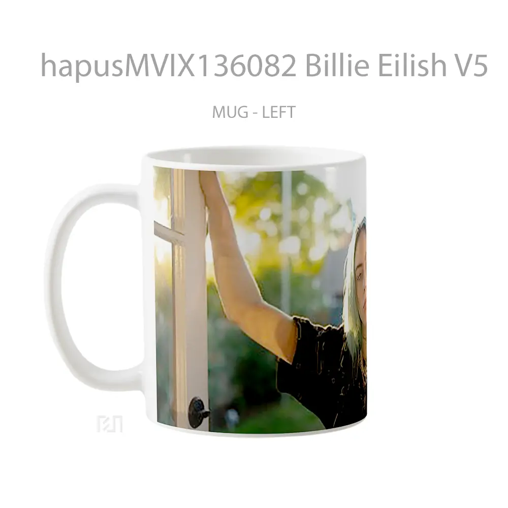 Mug Billie Eilish V5 Gelas Selebriti - All-side / Desain