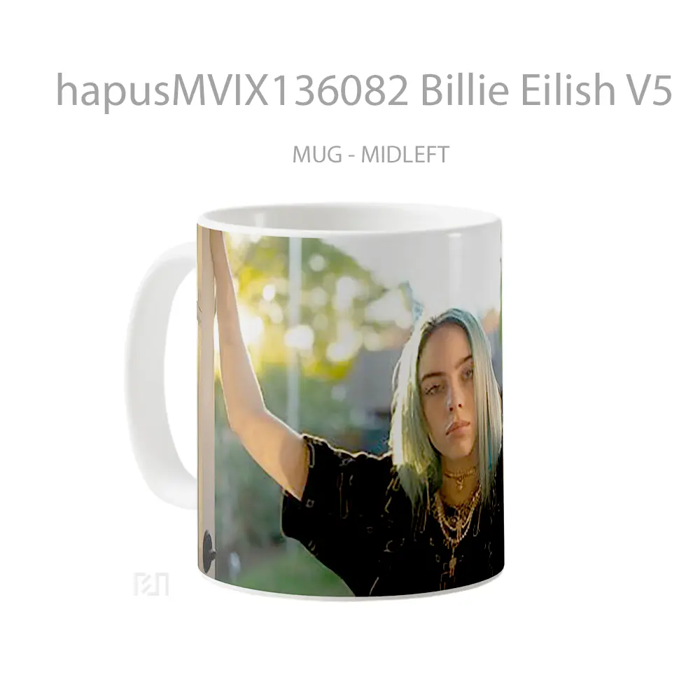 Mug Billie Eilish V5 Gelas Selebriti - All-side / Desain