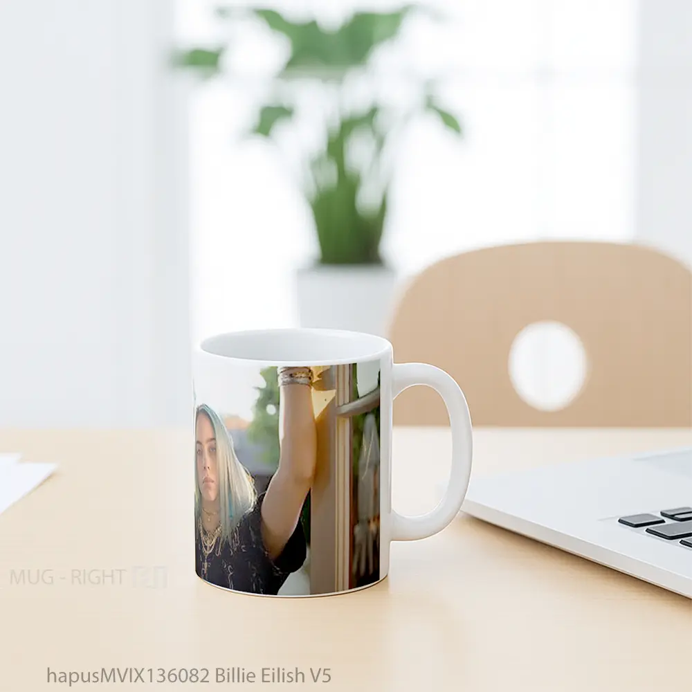 Mug Billie Eilish V5 Gelas Selebriti - All-side / Desain