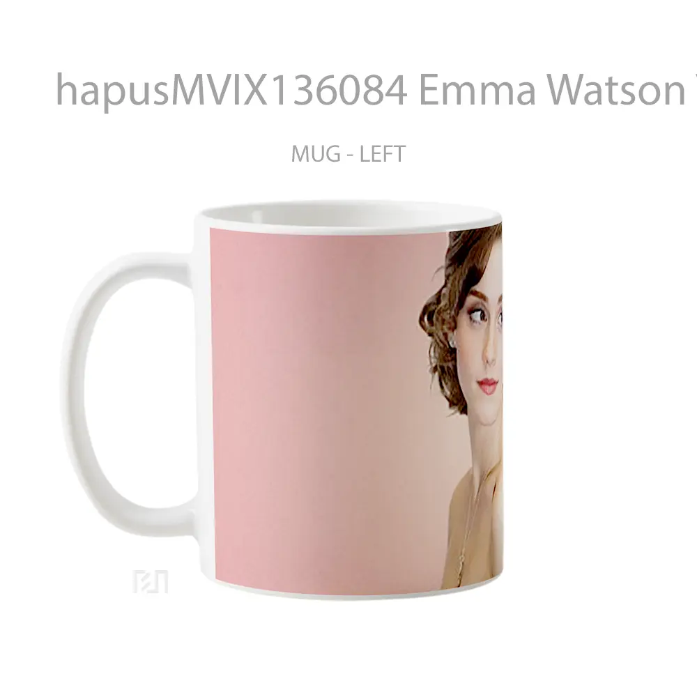 Mug Emma Watson V4 Gelas Selebriti - All-side / Desain